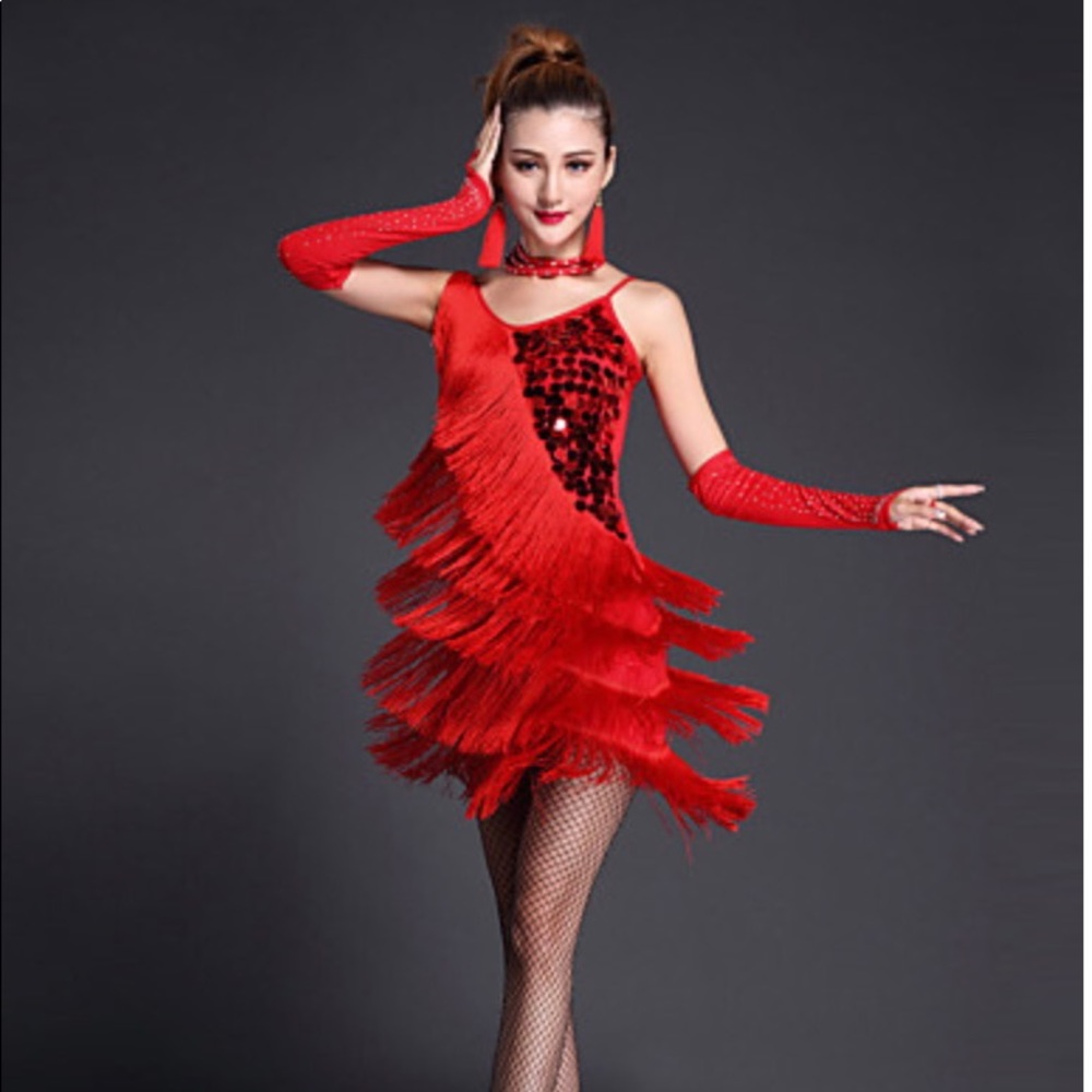 Latin ballroom salsa dance wear